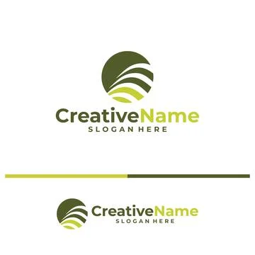 Land logo vector template. Creative Land logo design concepts Ilustración de archivo