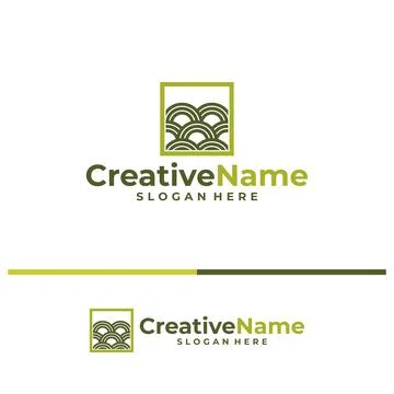 Land logo vector template. Creative Land logo design concepts Stockillustratie