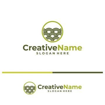 Land logo vector template. Creative Land logo design concepts イラスト素材