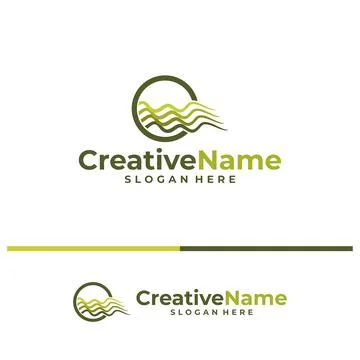 Land logo vector template. Creative Land logo design concepts Stock Illustration