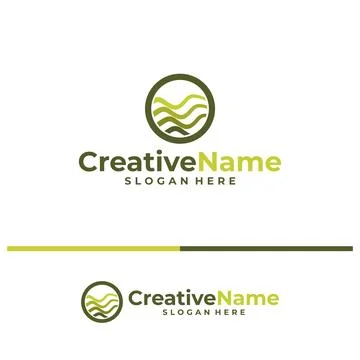 Land logo vector template. Creative Land logo design concepts Illustrazione stock