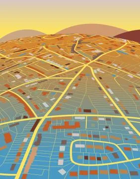 Land map Stock Illustration