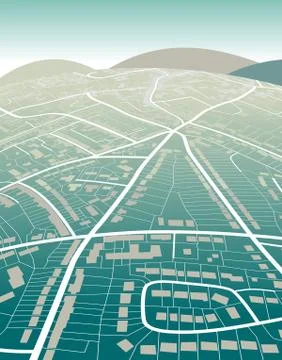 Land map Stock-Illustration