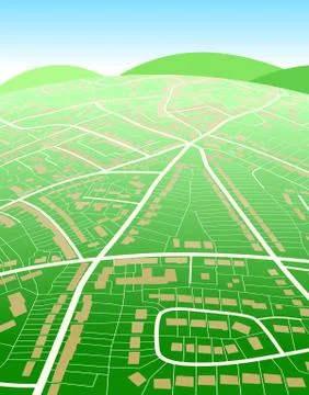 Land map Stock Illustration