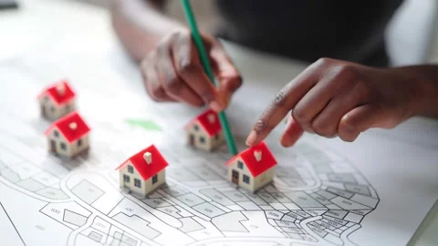 Land Plot And Cadastre Map Stock Footage 218696790