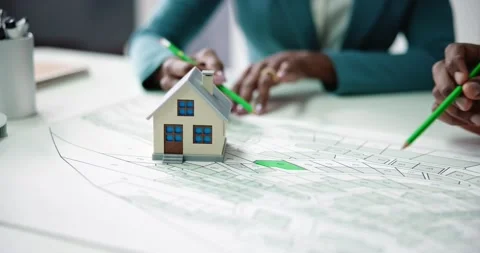 Land Plot And Cadastre Map Vídeos de archivo 232337703