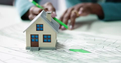 Land Plot And Cadastre Map Stock Footage 232345612