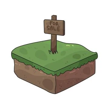 Land Plot illustration Ilustración de archivo