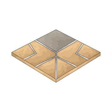 Land Plot illustration Illustrazione stock