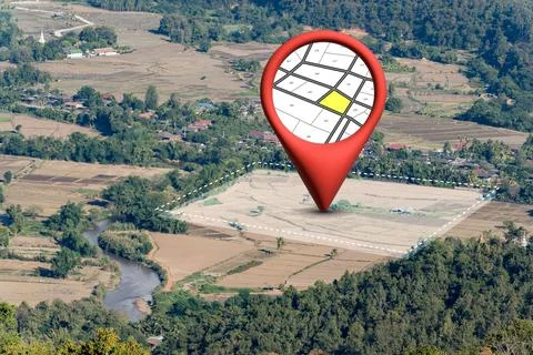 Land plot management. Building permit concept with imaginary General Urban,.. Fotos de archivo