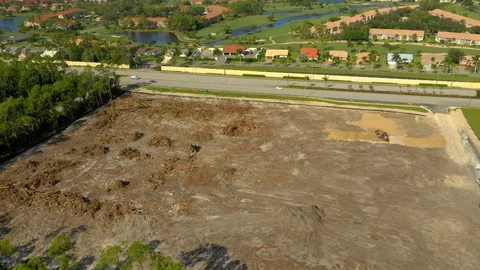 Land plot under development Naples FL USA Vídeos de archivo 116448004