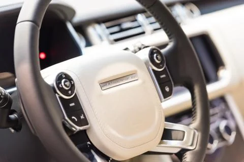 Land Rover Interior View Stock-Fotos