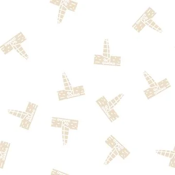 Land sailing glyph seamless pattern Stock Illustration