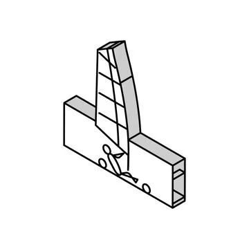 Land sailing isometric icon vector illustration Stock Illustration
