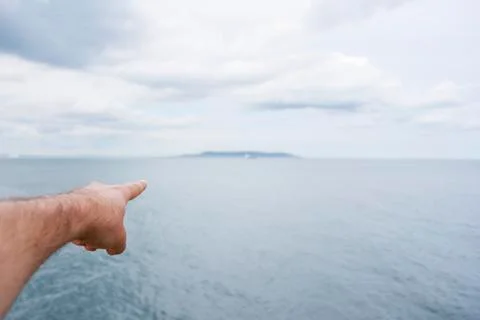 Land in sight Stock Photos
