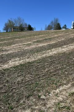 Land before spring sowing Stock Photos