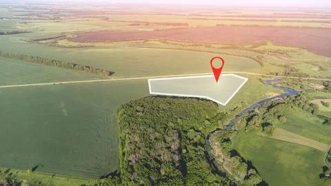 Land Survey Plan, Land plot management - real estate concept with a vacant .. Stock Photos