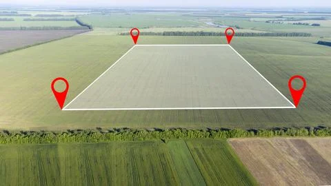 Land Survey Plan, Land plot management - real estate concept with a vacant .. Fotos de archivo