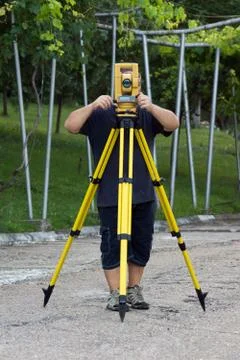 Land surveyor Stock Photos