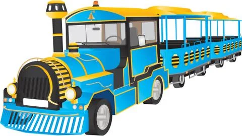 Land Train Stock Illustration