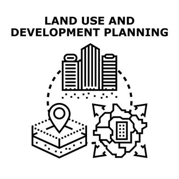 Land use and development planning concept vector illustration Stock Illustration