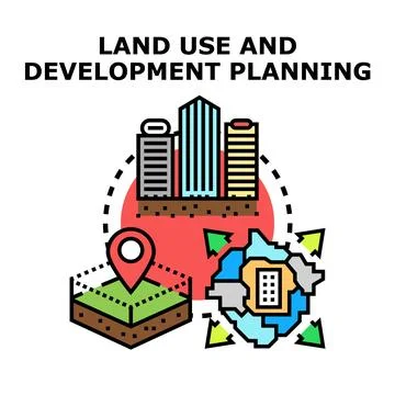 Land use and development planning concept vector illustration Stock Illustration