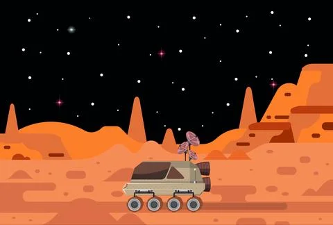 Lander Concept Illustration Stock Illustration