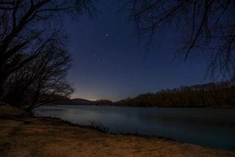 Lander Potomac River time lapse Video stock 232557090
