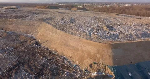 Landfill Aerial View Video stock 106228656