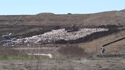 Landfill Compactor 库存影片 77108138
