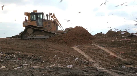 Landfill covering ground Stock-Footage 34445302