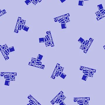 Landfill electronic e waste pollution glyph vector seamless pattern Stockillustratie