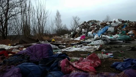 Landfill, environmental pollution, environmental problem Stock Footage 206401719