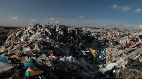 Landfill garbage Stock Footage