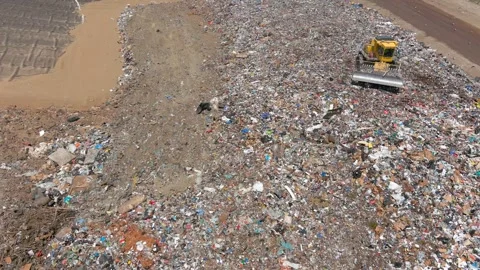 Landfill of garbage Stock Footage 243754563