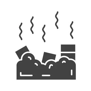 Landfill Icon Image. Stock Illustration