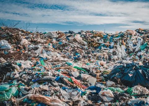 Landfill. A lot of garbage. Environmental problems Stock Photos