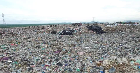 Landfill in Malaysia Stock Footage 83415020