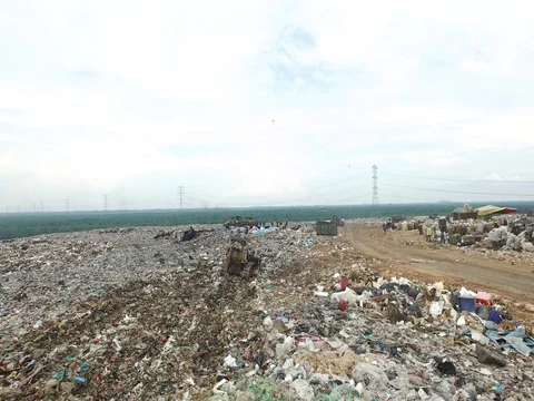 Landfill in Malaysia Stock Footage 83415239
