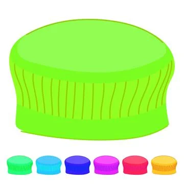 Landfill plastic bottle cap vector cartoon graphic Stock Illustration