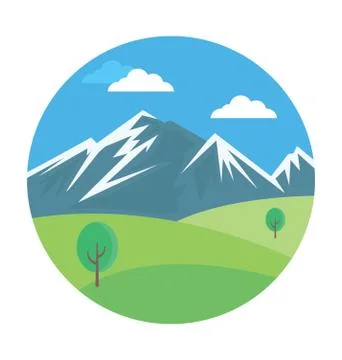 Landforms Vector Icon Illustrazione stock