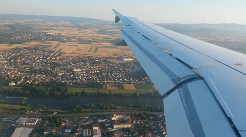 Landing aircraft - inside view Stock Footage 40686500
