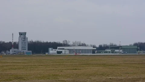 Landing airplane Stock Footage 126006651