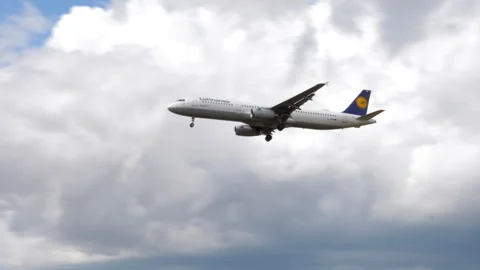 Landing airplane 動画素材 246735301