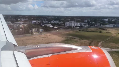 Landing of an airplane Video stock 324915399