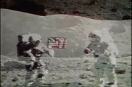 The Landing Of The Apollo Missions On The Moon Symbolized Progression, Peace, Stock Footage