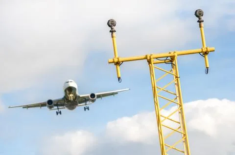 Landing approach Stock Photos