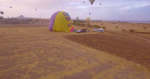 Landing balloon Video stock 97047091