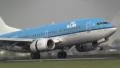 Landing boeing 737 plane from KLM HD Footage
