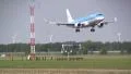 Landing boeing 737 plane from KLM HD Footage